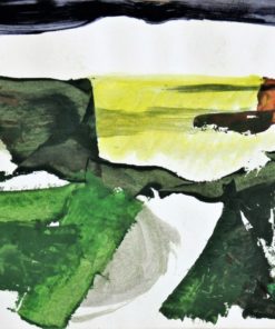 Antonio Suarez - "El torrente" pintura original técnica mixta cartulina