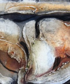 Antonio Suarez - "En la caverna" pintura original técnica mixta cartulina