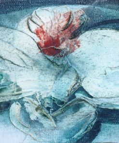 Antonio Suarez - "Flor efímera" pintura original técnica mixta lienzo