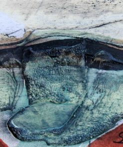 Antonio Suarez - "La quebrada" pintura original técnica mixta cartulina