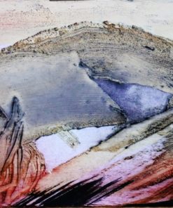 Antonio Suarez - "Paisaje horizontal" pintura original técnica mixta cartulina