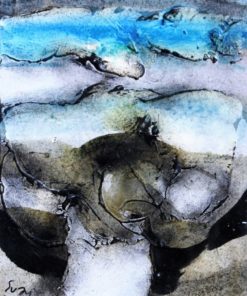 Antonio Suarez - "Preludio de tormenta" pintura original técnica mixta cartulina