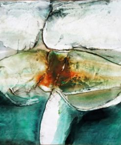 Antonio Suarez - "Sobre el rio verde" original técnica mixta cartulina