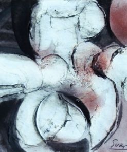 Antonio Suarez - "Formas en progreso" pintura original técnica mixta cartulina