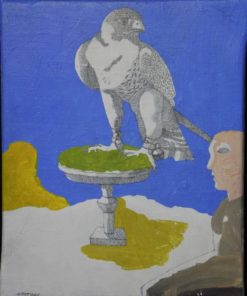 Jorge Castillo - "El Halcón" pintura acrílico lienzo, enmarcado