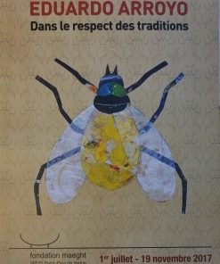 Eduardo Arroyo - "Dans le respect des traditions" cartel original exposición en la Fondation Maeght en 2017