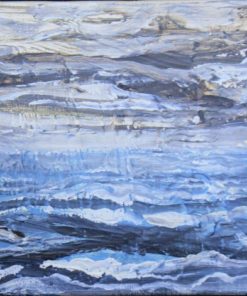 Jorge Castillo - "La nevada" pintura acrílico lienzo, enmarcado