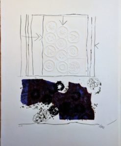 Antoni Clavé 1970 - "Trobadors VI" litografía con relieve