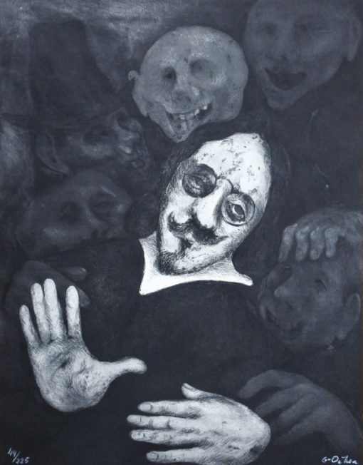 Luis Garcia Ochoa - "Francisco de Quevedo Villegas" grabado aguafuerte