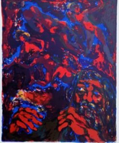 Luis García Ochoa - "Si me hubieran los miedos sucedido..." litografía color