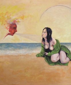 Luis V. Ortés - "Eolo" pintura oleo sobre tablero dm, enmarcado
