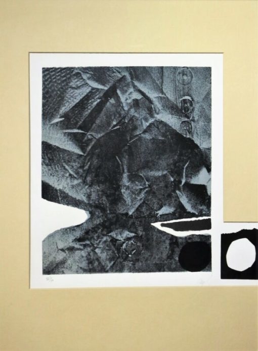 Antoni Clavé - "Papier froissé" litografia, enmarcado