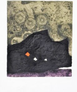 Antoni Clavé - "Trois points" grabado aguafuerte y gofrado, enmarcado