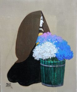 Manuel de las Casas - "Flores" pintura oleo lienzo