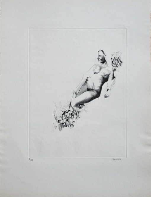 Antonio R. Marcoida - "Fábula de Polifemo y Galatea VIII" grabado aguafuerte y punta seca