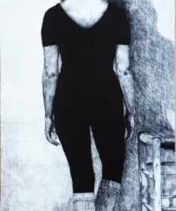 Fernando Bellver 1978 - "Bailarina de espaldas" grabado aguafuerte