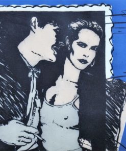 Fernando Bellver 1982 - "Postal desde New York" grabado aguafuerte