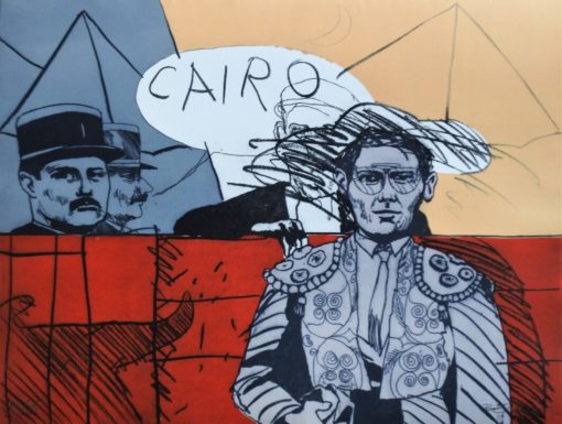 Fernando Bellver 1982 - "Toros desde el Cairo II" grabado al azucar