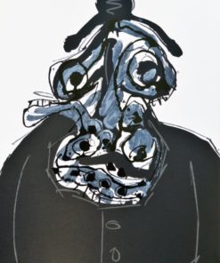Antonio Saura 1971 - "The King I, retrato imaginario de Felipe II" serigrafía