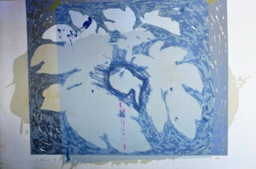 Alfonso Albacete - "Cabeza y hojas, Serie Tarot V" serigrafía