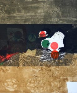 Antoni Clavé - "Points of red and green" grabado carborundum