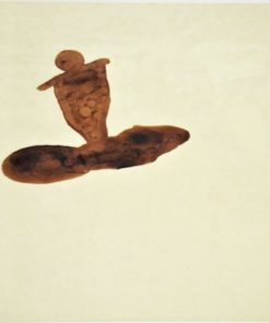 Antón Lamazares - "Como el barro" original técnica mixta papel, enmarcado