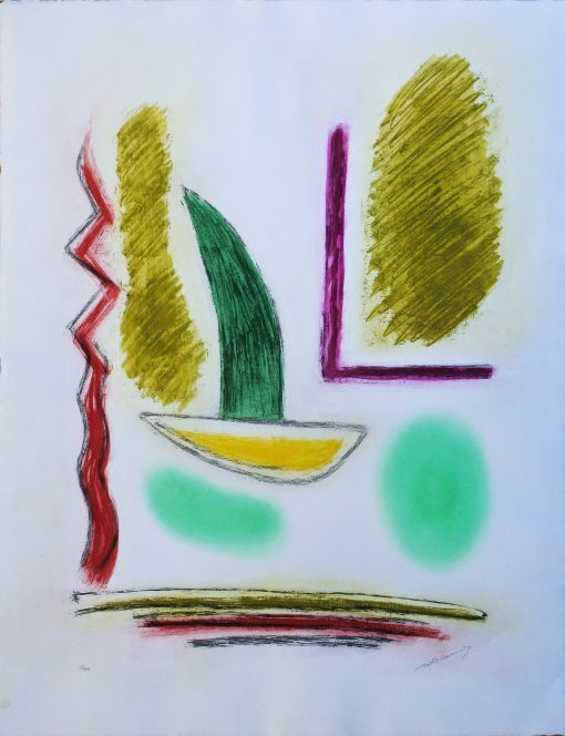 Albert Ráfols Casamada - "Veler verd" litografía