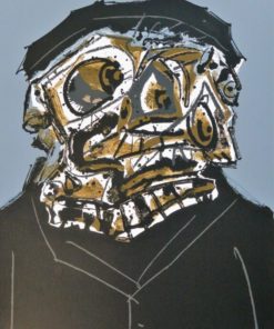 Antonio Saura 1973 - "Retrato imaginario de Rembrandt II" serigrafia