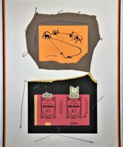 Antonio Saura 1976 - "Les Jardins des Nations, Gudula" litografía, enmarcada