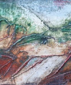 Antonio Suarez - "Cañada" pintura técnica mixta lienzo, enmarcado