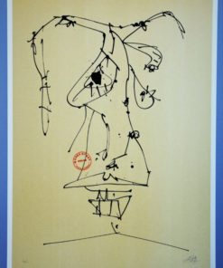 Antonio Saura 1981 - "Cuatro máscaras para cuatro autorretratos I" litografia