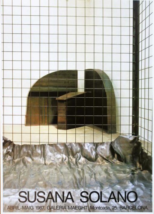 Susana Solano - "Exposición 1987" cartel original exposición en la galeria Maeght Barcelona en 1987