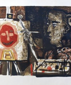 Antoni Clavé - "La femme peintre" litografía
