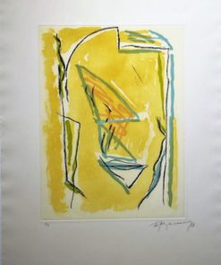 Albert Ràfols-Casamada 1988 - "Terrasses - 2" Grabado color, enmarcado