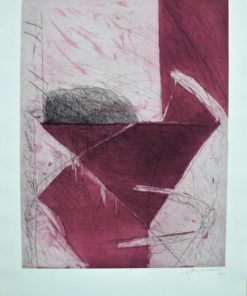 Albert Ráfols-Casamada 1985 - "Abril - 3" Grabado aguafuerte