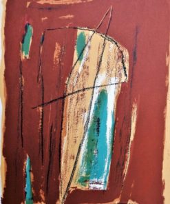 Albert Ráfols-Casamada 1990 - "La Tardor - 4" litografia color