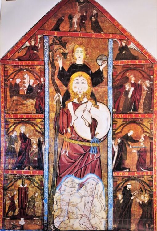 Anónimo siglo XVIII - "Retablo de San Cristobal" reproducción editada por el Museo del Prado