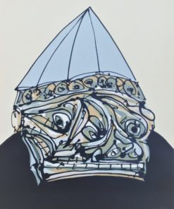 Antonio Saura - "Galeria de América VI" litografía