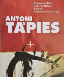 Antoni Tapies - "Exposición en Locarno" cartel original exposición en Locarno, Italia, en 1.998
