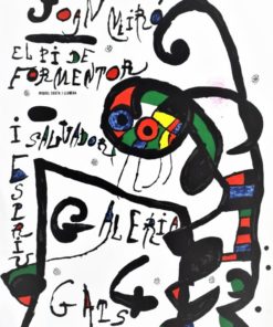 Joan Miró - "El Pi de Formentor" cartel original exposición en galería Els 4 gats de Palma de Mallorca en 1976