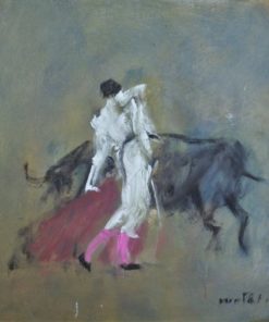 Javier Montesol - "Tauromaquia I" pintura oleo lienzo