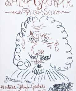 Pablo Picasso - "Mousquetaire" cartel original litográfico edición limitada, exposición en la Sala Gaspar Barcelona en 1968