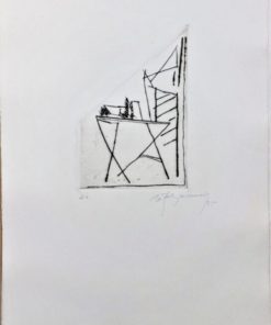 Albert Rafols Casamada - "Jardí - 2" grabado punta seca