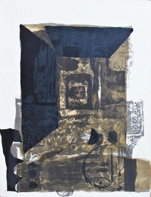 Antoni Clavé - "Homenaje al Greco, Cadre noir" litografia