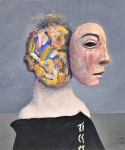 Luis V. Ortés - "La chica de Osaka II" pintura original oleo sobre tela, enmarcado