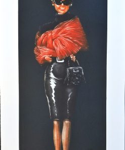 Ramiro Undabeytia - "Mi Barbie" grabado mezzotinta