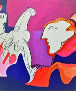 Alberto Cavazos - "Diálogos" pintura oleo tabla
