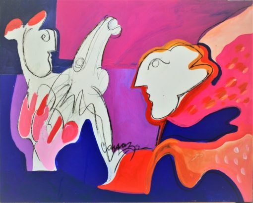 Alberto Cavazos - "Diálogos" pintura oleo tabla