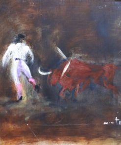 Javier Montesol - "Tauromaquia VI" pintura oleo lienzo