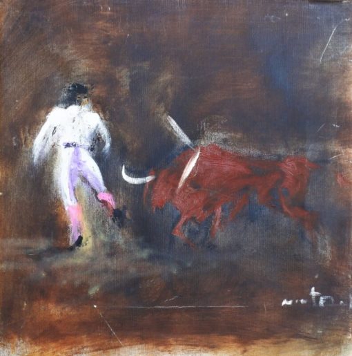 Javier Montesol - "Tauromaquia VI" pintura oleo lienzo